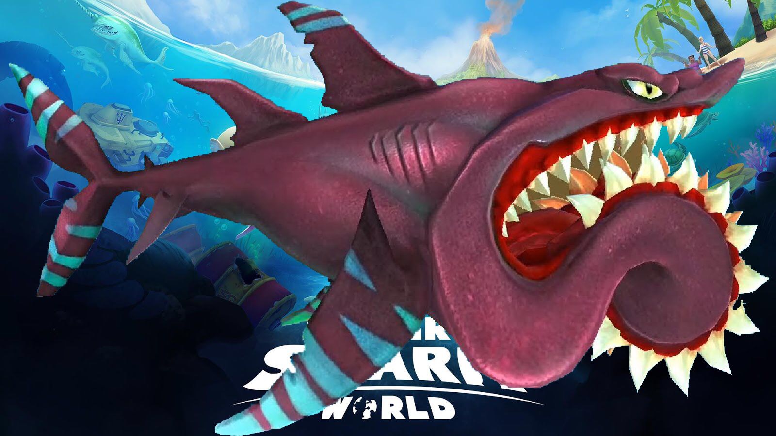 Рыба йети hungry shark world где найти