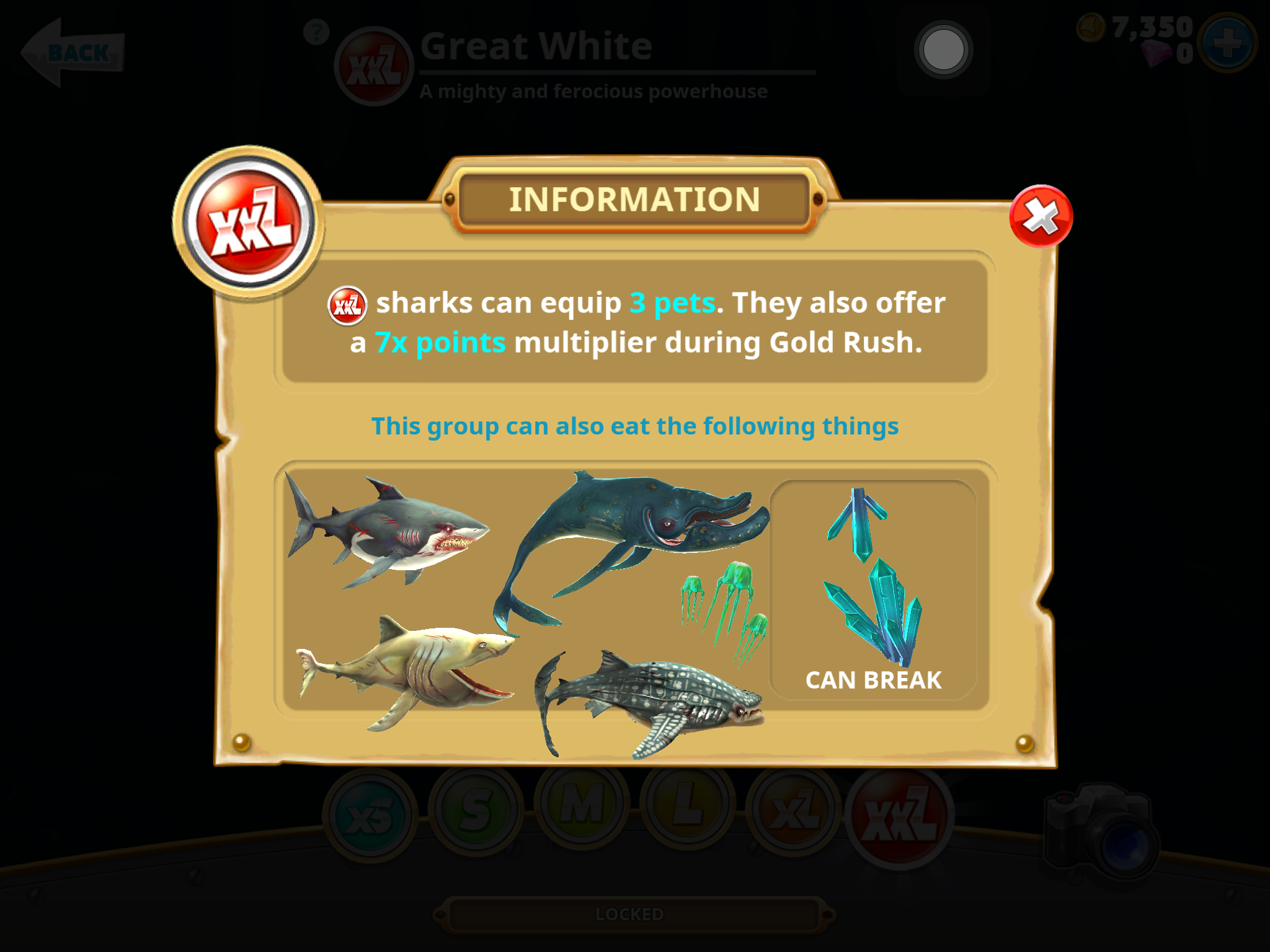 hungry shark evolution map treasure