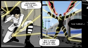 Weaver using the threads of fate on Kreed the Corruptor