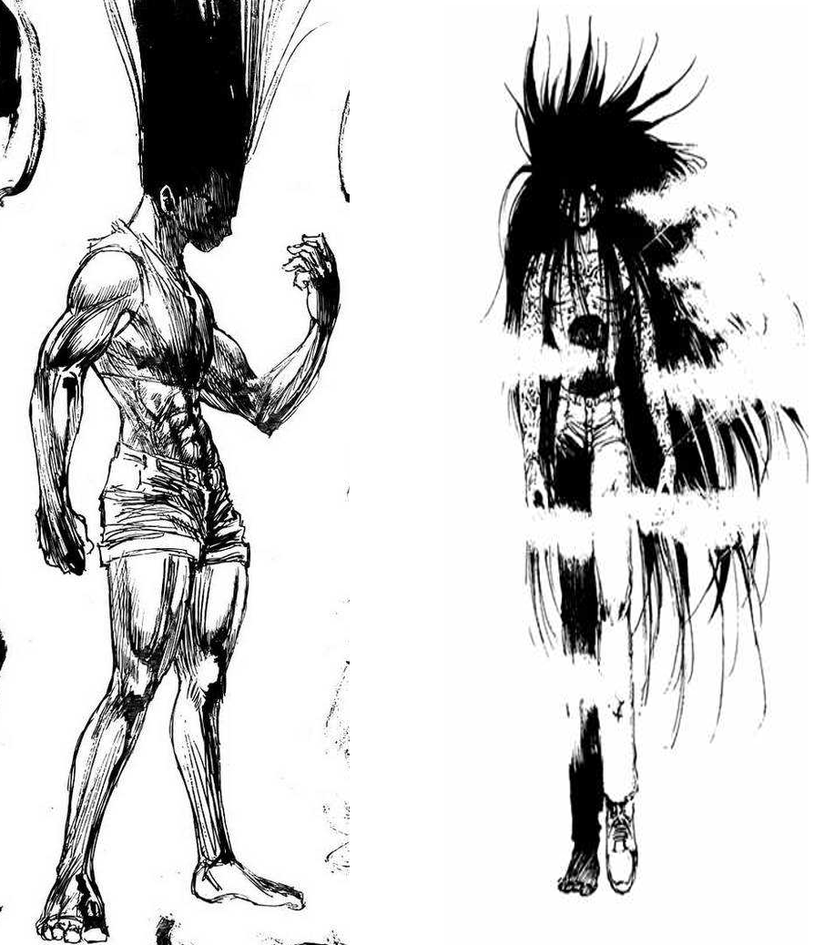 Image - Gon and Yusukue Transformation.png | Hunterpedia ...