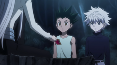 Gon gets Ging's License
