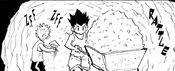 Gon and Killua dig