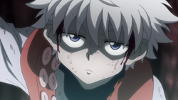 100 - Killua reaction to Ikalgo