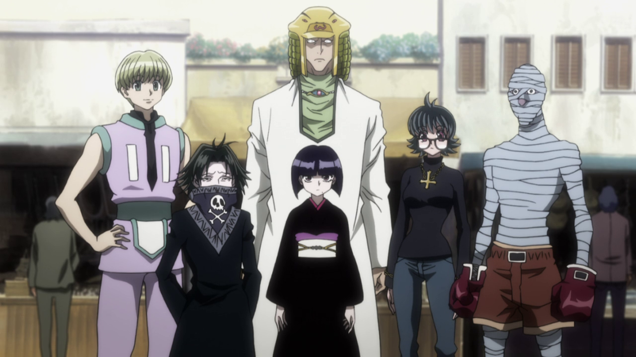 Hunter X Hunter Brigade Fantome Personnage Imagen - La Brigada Fantasma en Ciudad Meteoro.png | Wiki Hunter x