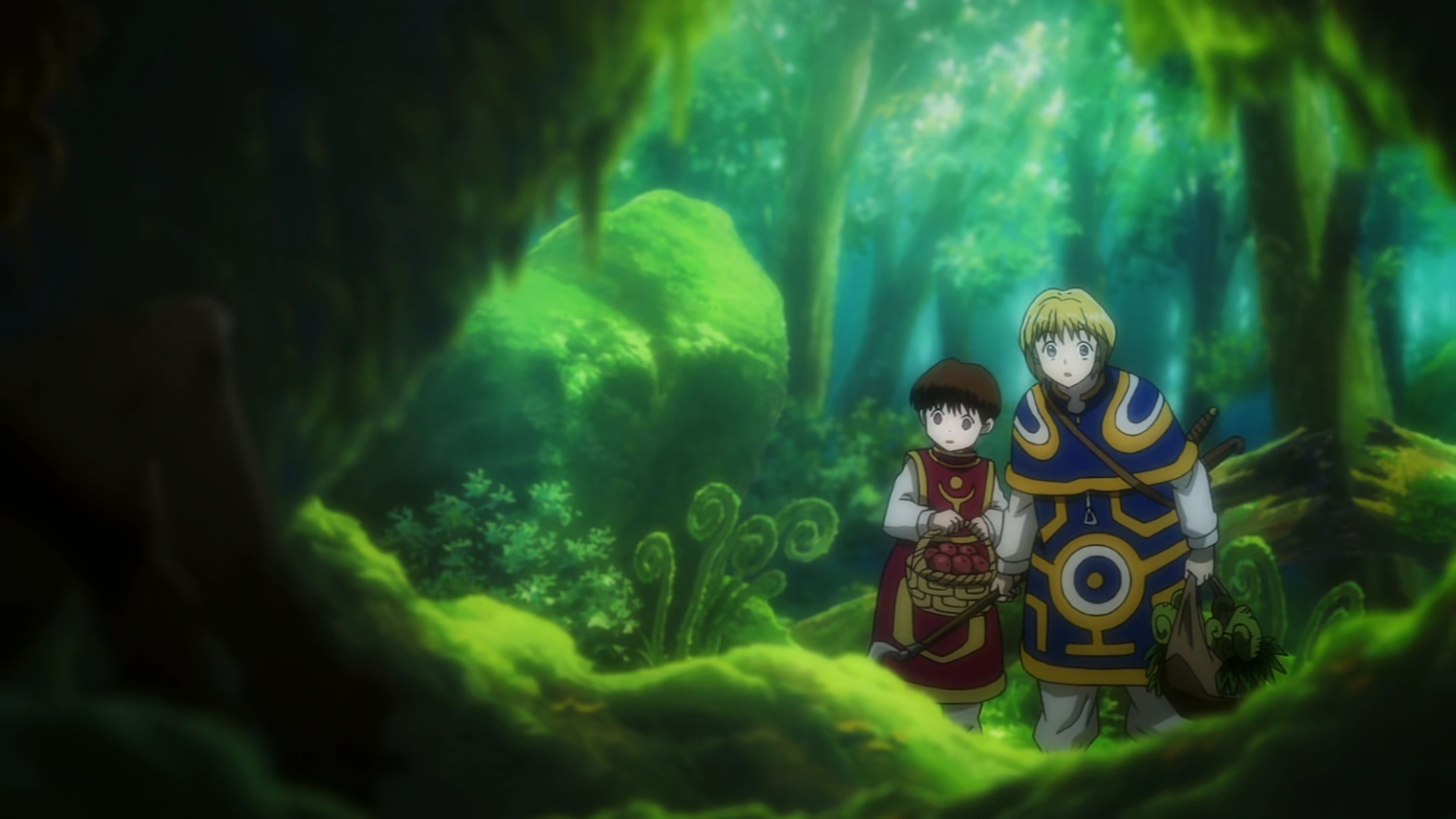 Image Pairo and Kurapika in forest.png Hunterpedia FANDOM powered