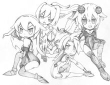 Hyperdimension neptunia the four cpu s chibi by sonic171000-d7z7qtk