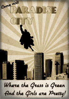 Paradise City 1940's Poster