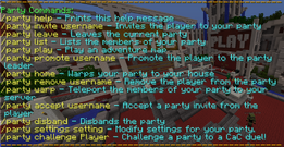 Party commands