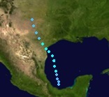 Tropical Storm Barry (2019 - Track)