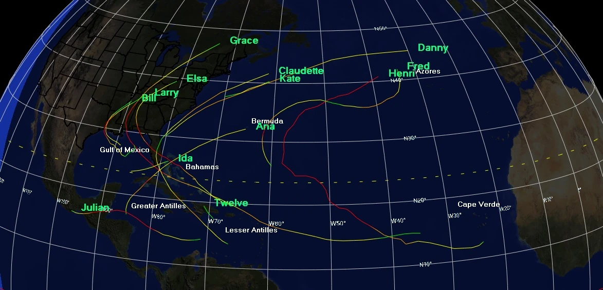 2021 Global Tropical Cyclone Totals | Hypothetical Events ...