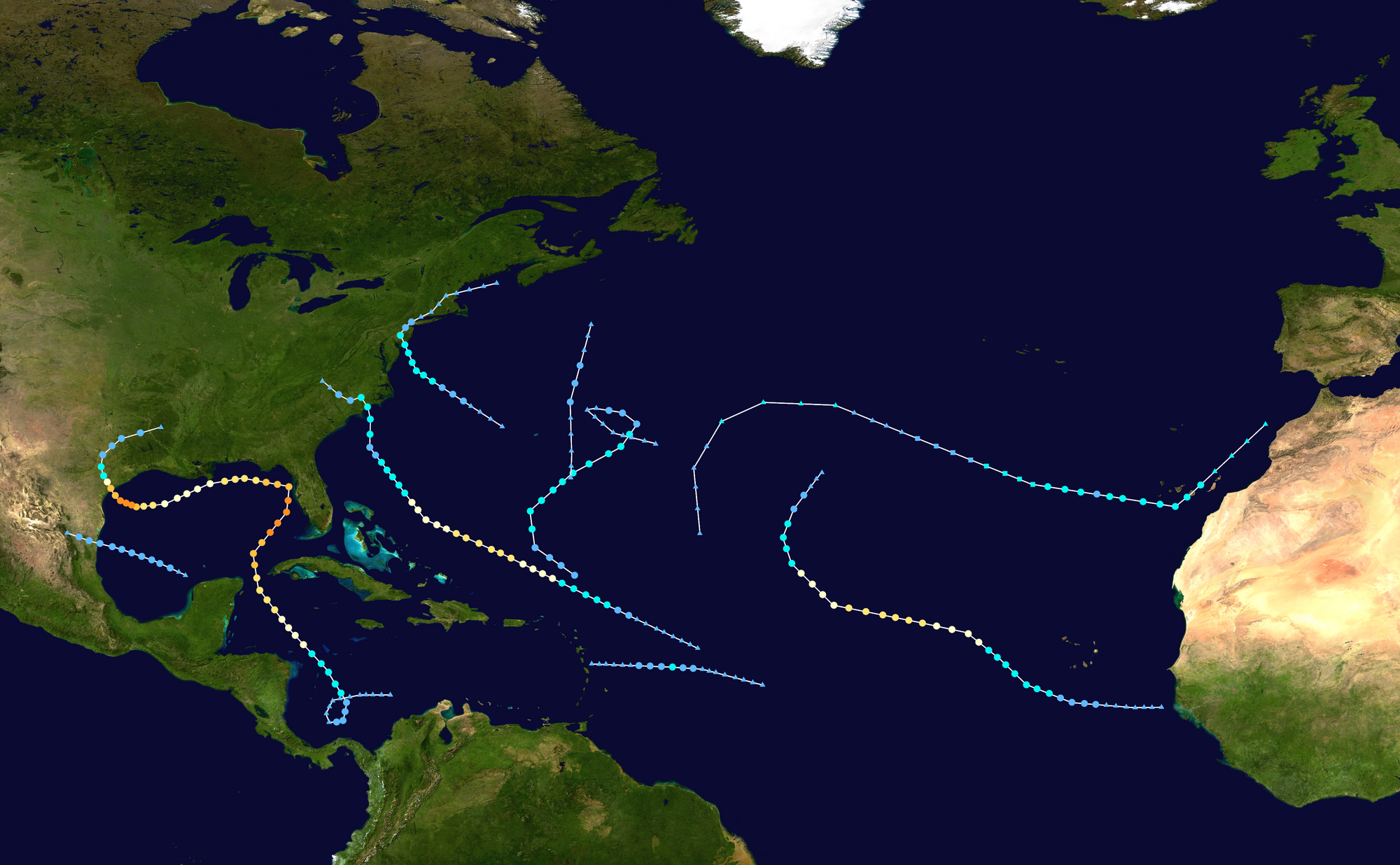 2024 Atlantic Hurricane Season Sandy156 Hypothetical Hurricanes   2000