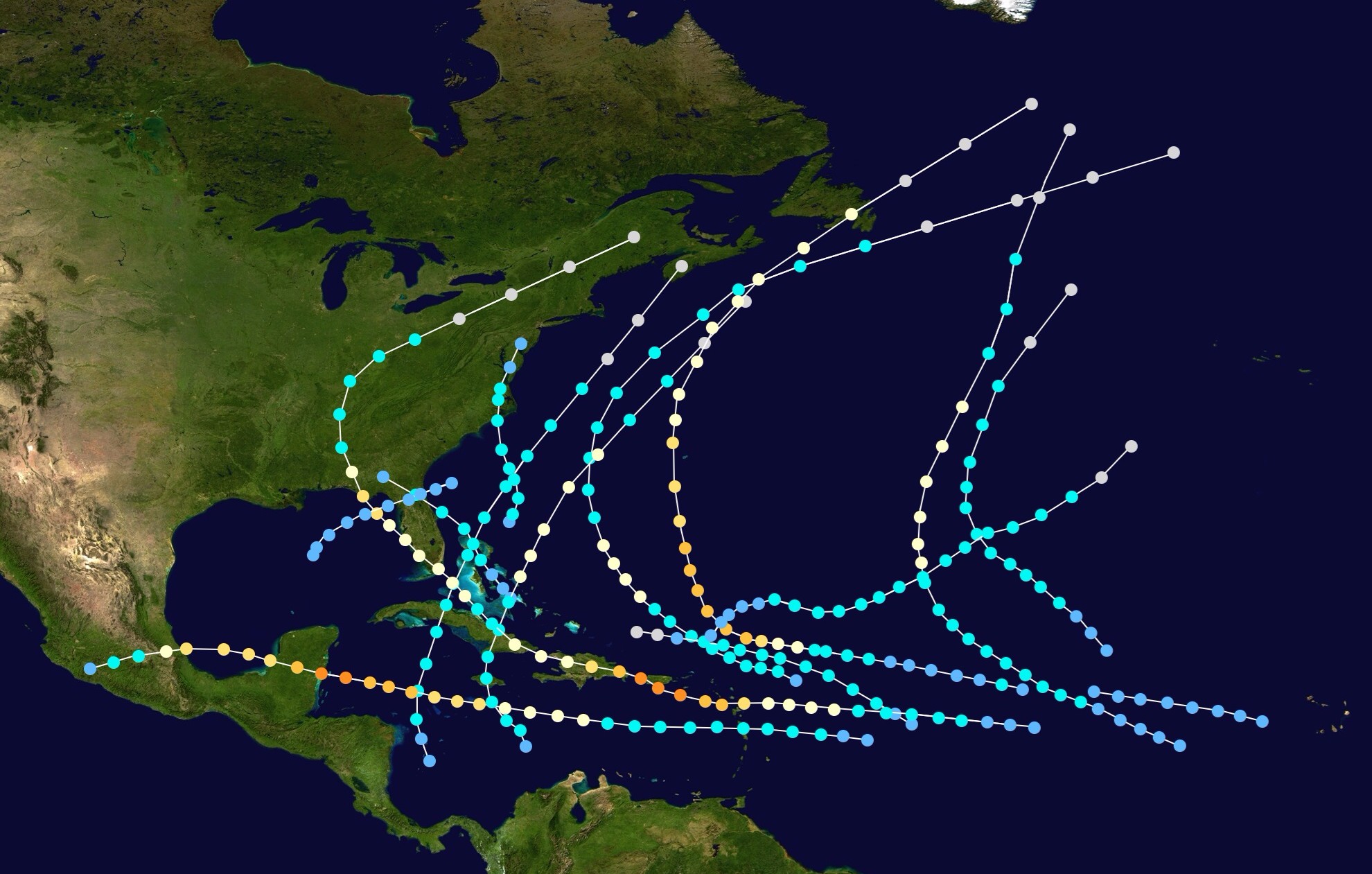 Image 2025 Summary Map.jpg Hypothetical Hurricanes Wiki FANDOM