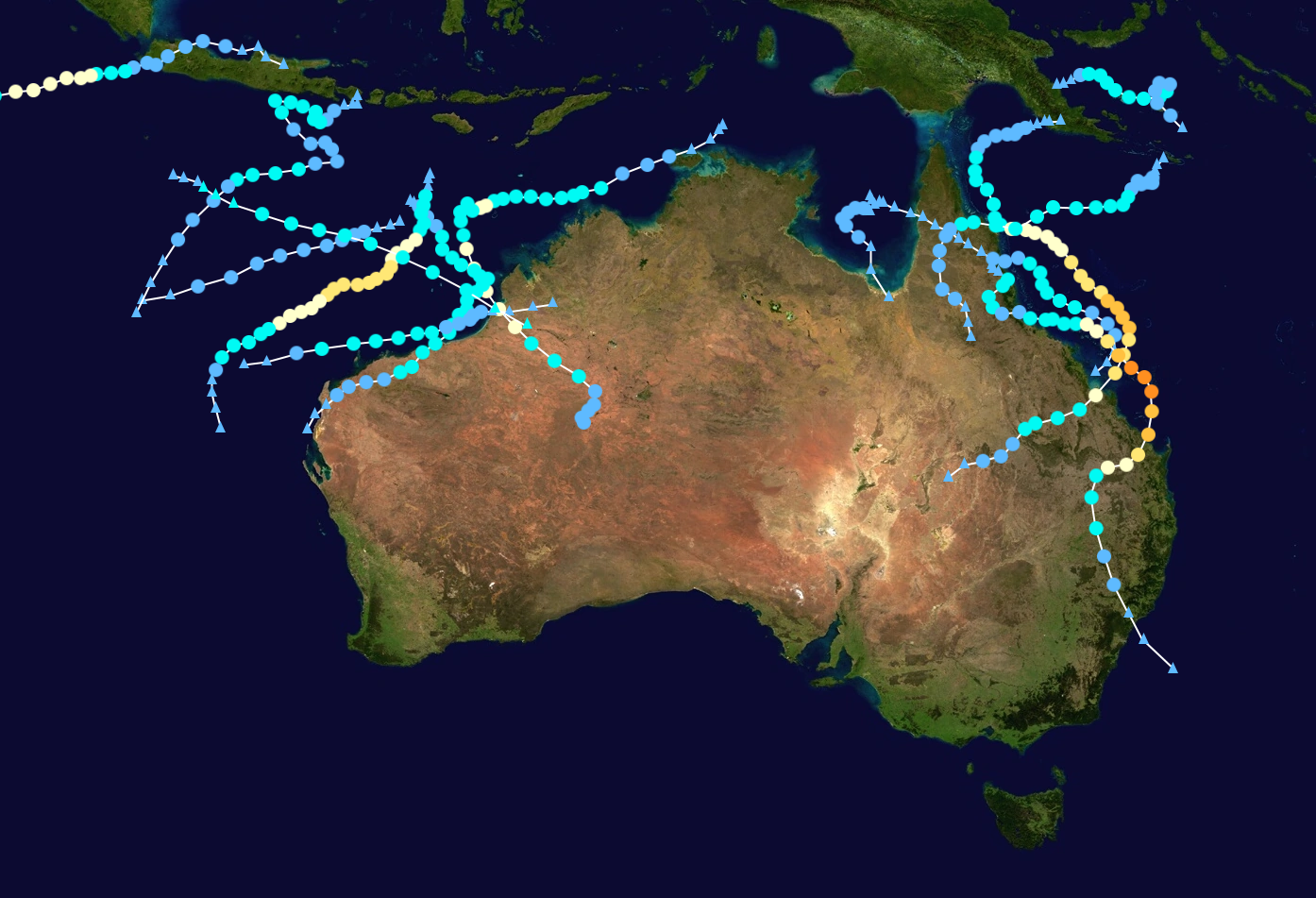 202324 Australian region cyclone season (WeatherWill) Hypothetical