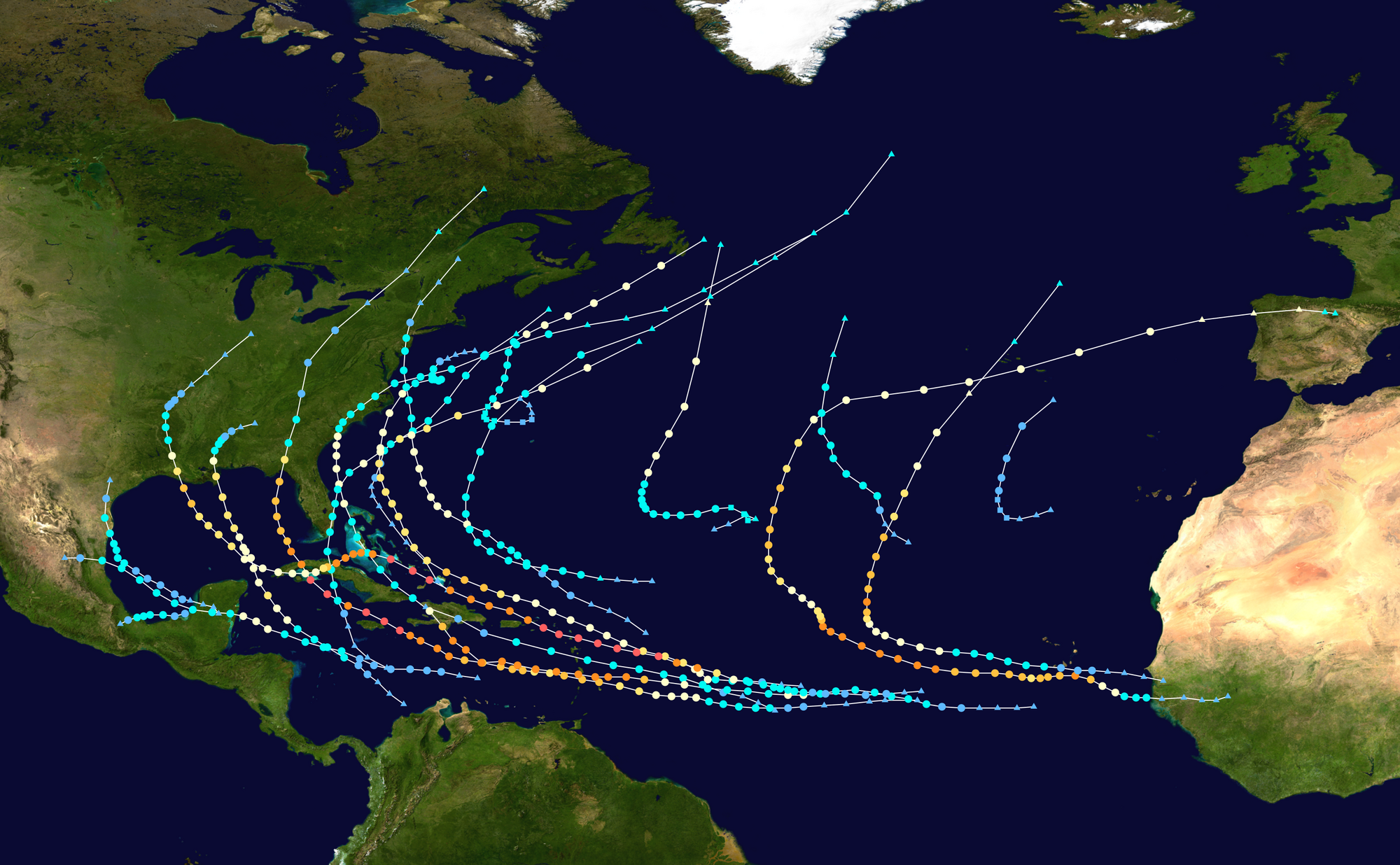 Porygonal's 2024 Atlantic hurricane season Hypothetical Hurricanes
