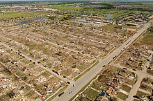 FEMA Aerial view of May 20, 2013 Moore, Oklahoma tornado damage