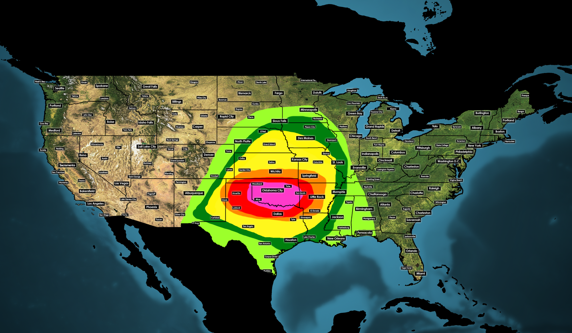 A windstorm is an example of a hazard information