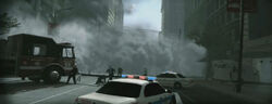 Quake in streets
