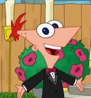 Phineas in tuxedo