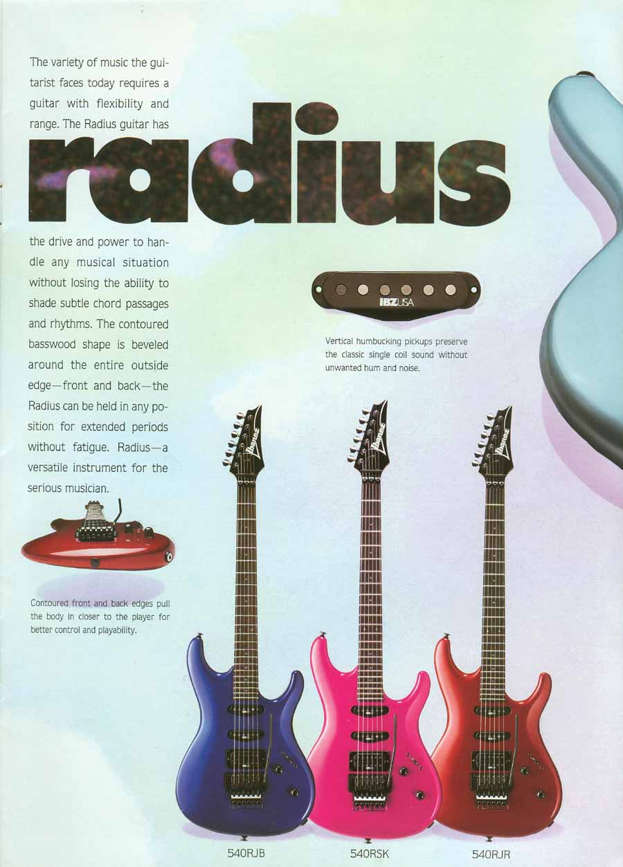 Radius series | Ibanez Wiki | FANDOM powered by Wikia