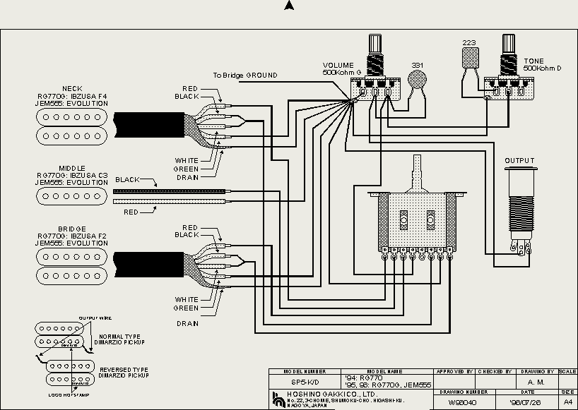 Music Instrument Ibanez Rg550 Wiring Diagram