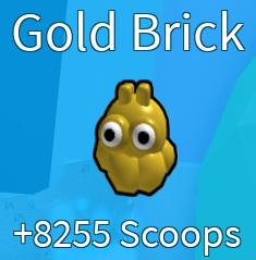 Gold Brick Ice Cream Simulator Wiki Fandom - roblox ice cream simulator rank