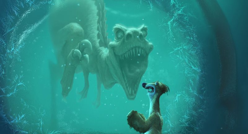 frozen dinosaur ice age