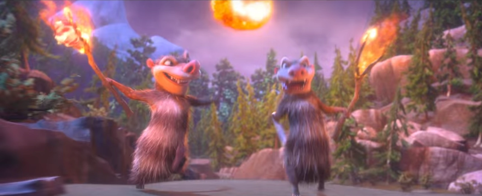 Image Crash and Eddie running with torches.png Ice Age Wiki FANDOM powered by Wikia