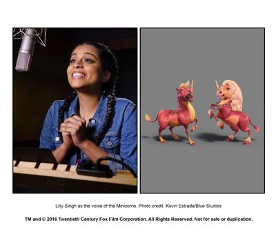 Lily Singh As Minicorns Misty And Bubbles Lily Singh As Minicorns Misty And Bubbles