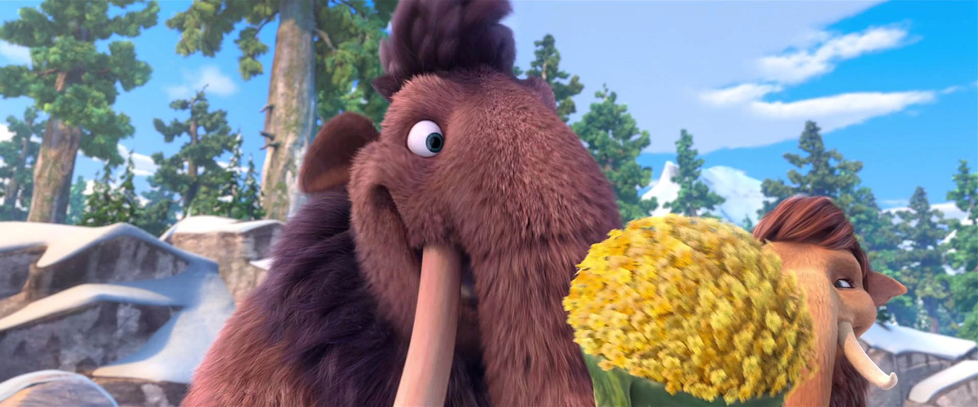 Image Julian giving Ellie buttercups.jpg Ice Age Wiki FANDOM