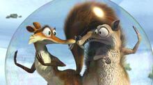 Scrat and Scratte in bubble