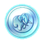 Larger silver coin