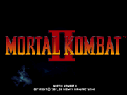 Mortal Kombat II (PlayStation)-title