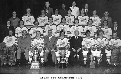 1975 Allan Cup champions Thunder Bay Twins