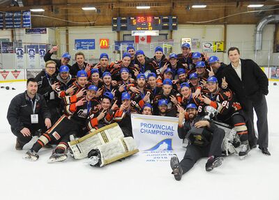 2018 Russ Barnes Trophy champions Wainwright Bisons