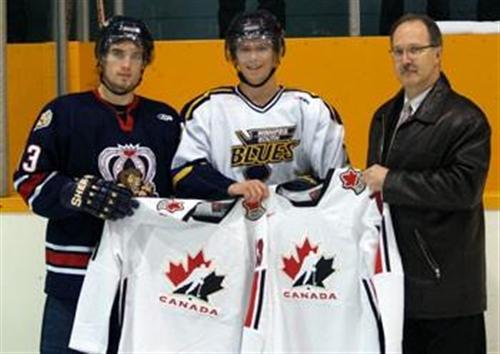 Malchuk and Gray with Commissioner Davis