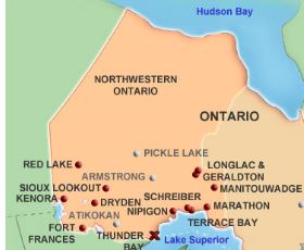NW ONT Map