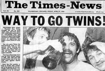 1984 Allan Cup champions Thunder Bay Twins