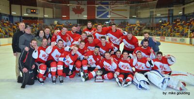 2018 NWCSHL champions Deer Lake Red Wings