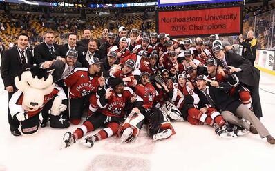 2016 Hockey East Champs Northeastern Huskies
