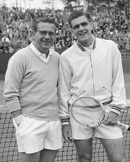 Jaroslav Drobný and Hubert Wilton 1958