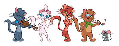 Teen Aristocats and Delancey