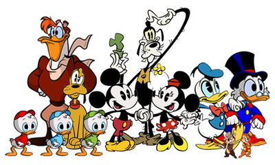 Mickey and friends