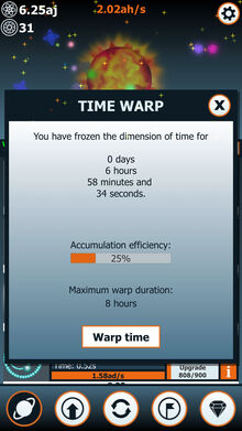 Timewarp-screen