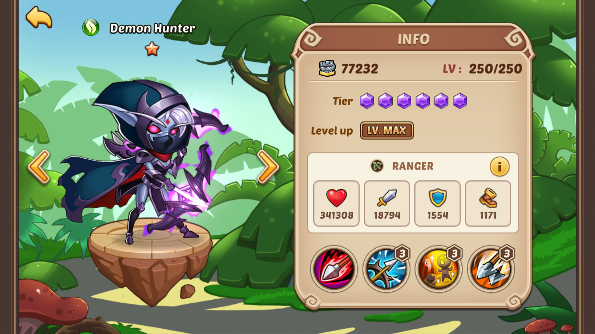 Demon hunter codes. Данталиан Idle Heroes. Demon Hunter Макс. Idle TIX. Идл герои флаг леса.