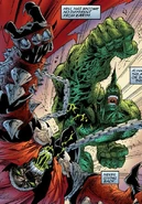 Savage Dragon on Spawn 001