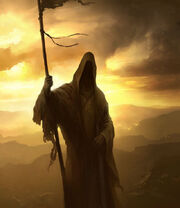 Crusader-hooded-man-stick
