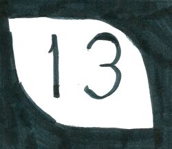 Penoshia 13 highway shield