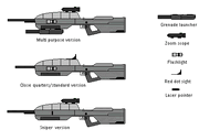EM5F Battle Rifle versions