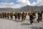 Training Afghan soldiers in Kandahar -b