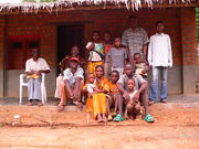 Basankusu - typical fired brick house